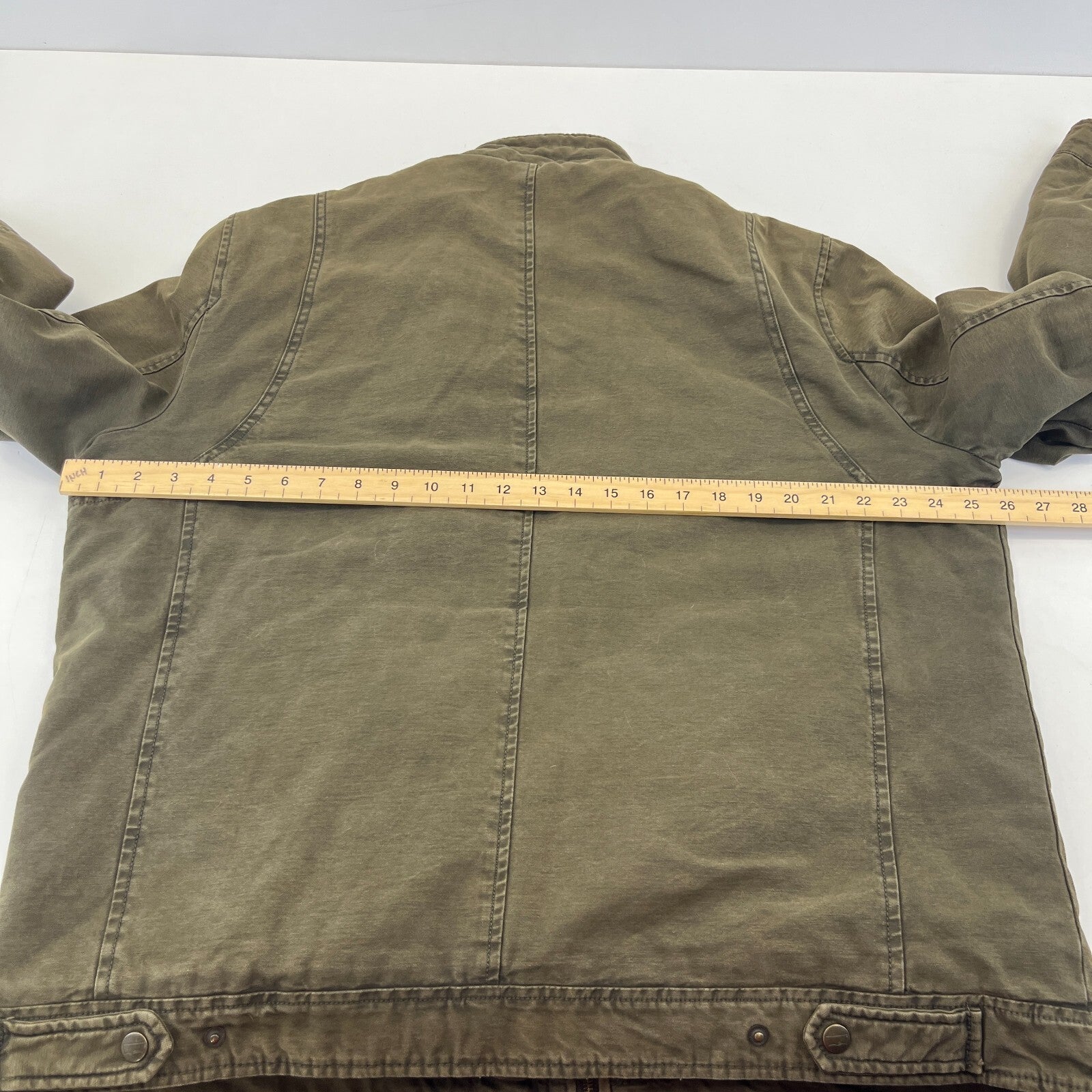 Levi's Vintage Quilted Cotton Khaki Bomber Trucker Jacket Mens size XL