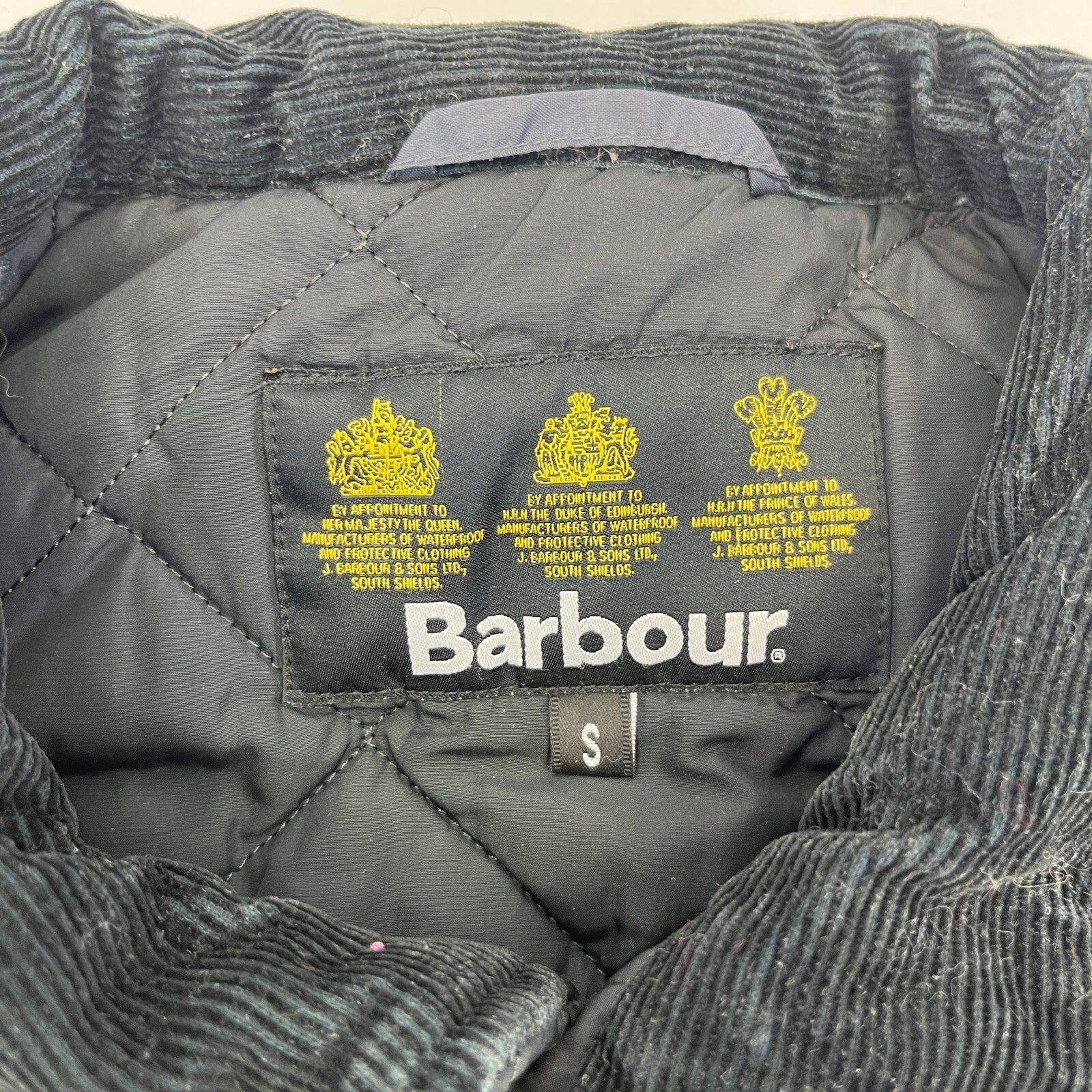 Barbour Liddesdale Quilted Jacket in Black size Small Men's