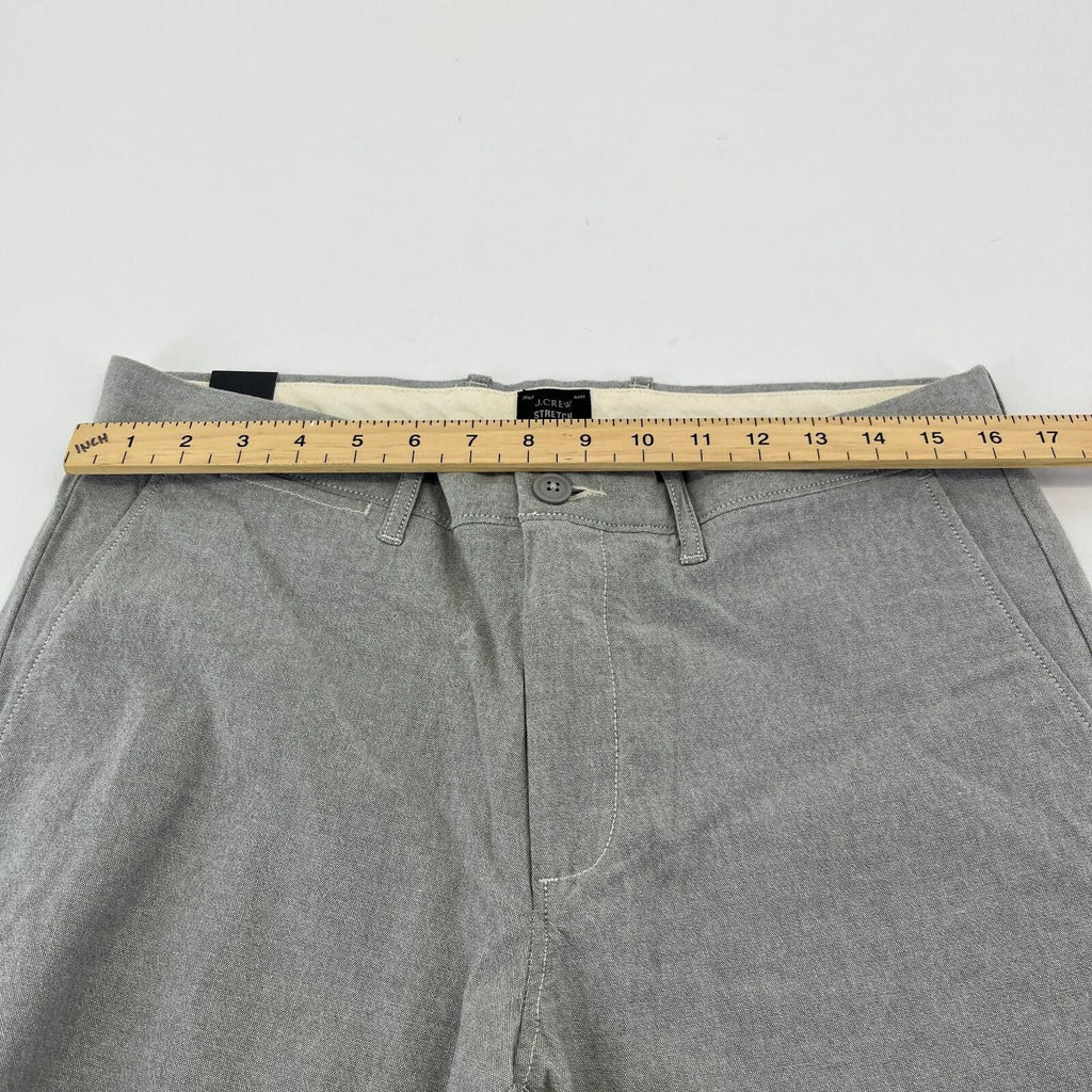 J Crew 484 Slim Fit Stretch Chino Trousers Light Grey W32" L34" New with Tags