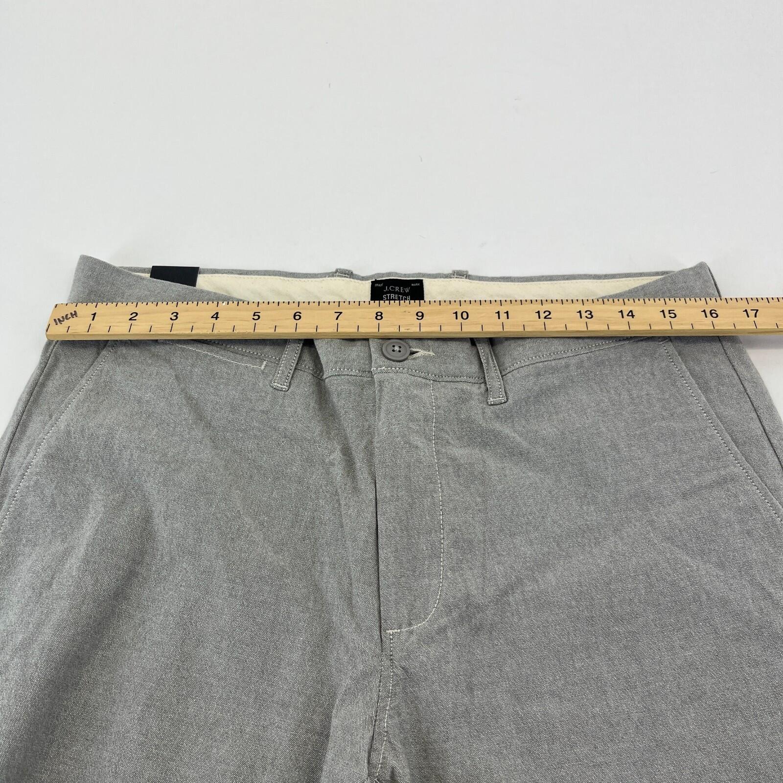 J Crew 484 Slim Fit Stretch Chino Trousers Light Grey W32" L34" New with Tags