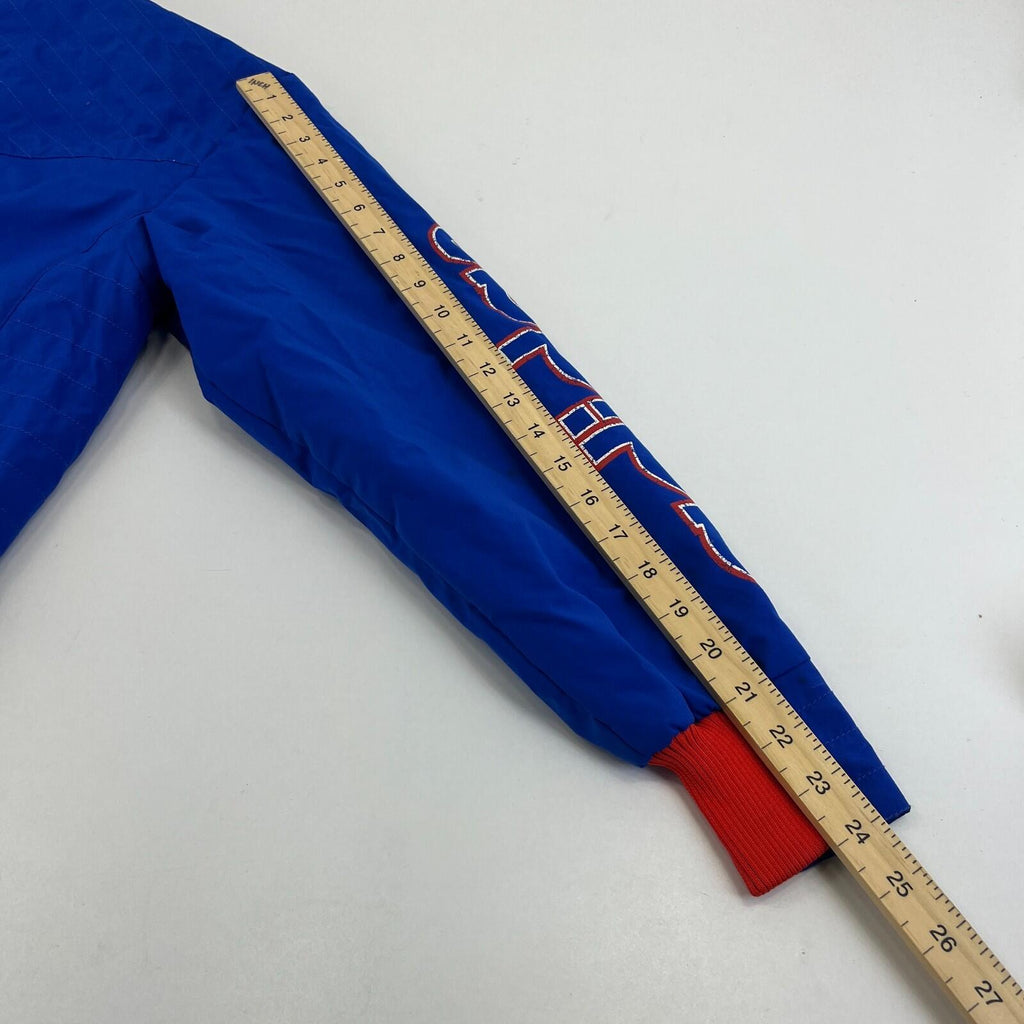 Vintage Adidas Insulated Team Jacket Mens Blue/Red UK size Small