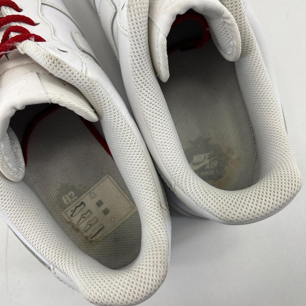 Nike Air Force 1  Trainers in White Leather UK size 11 / EU 46