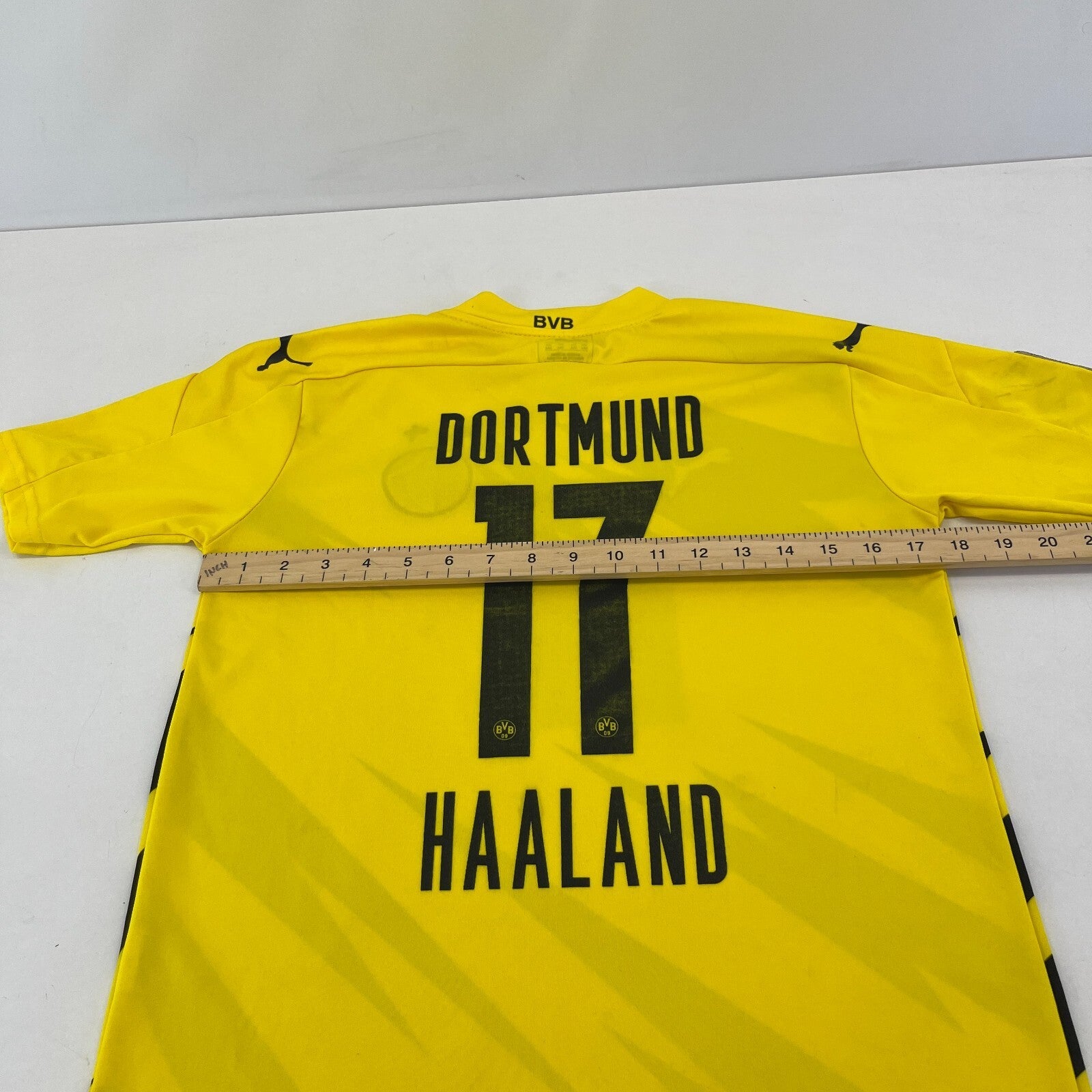 Borussia Dortmund 20/21 Home Football Shirt Kids Large (164cm) #17 Haaland