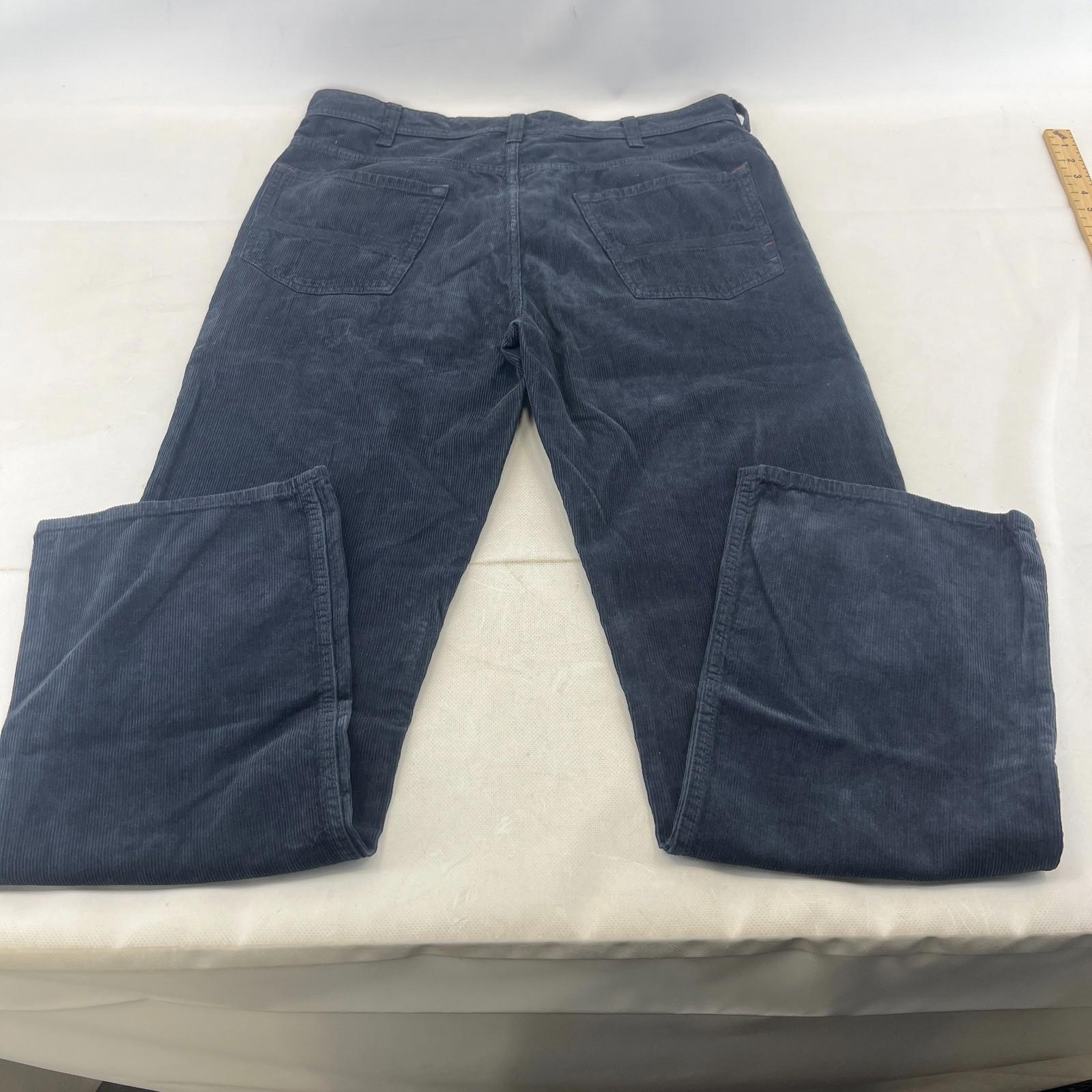 White Stuff Men's Corduroy Trousers/Jeans Straight Leg Dark Blue size 34R