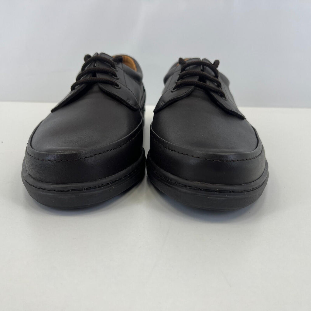 Men's Clarks Brown Leather Loafers Shoes size UK 10 G - EU 44 1/2 - New Boxed