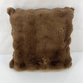 M&S Bubble Faux Fur Cushion in Brown 50cm x 50cm New with Tags