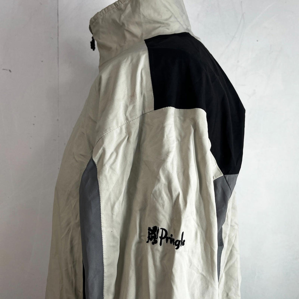 Pringle Aengus Full Zip Golf Jacket size XL Light Beige
