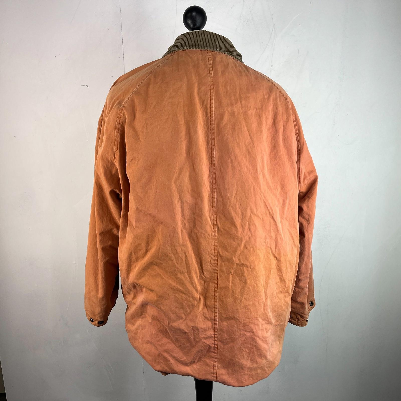 Burberry’s Distressed Look Country Jacket size XL in Orange - Corduroy Collar