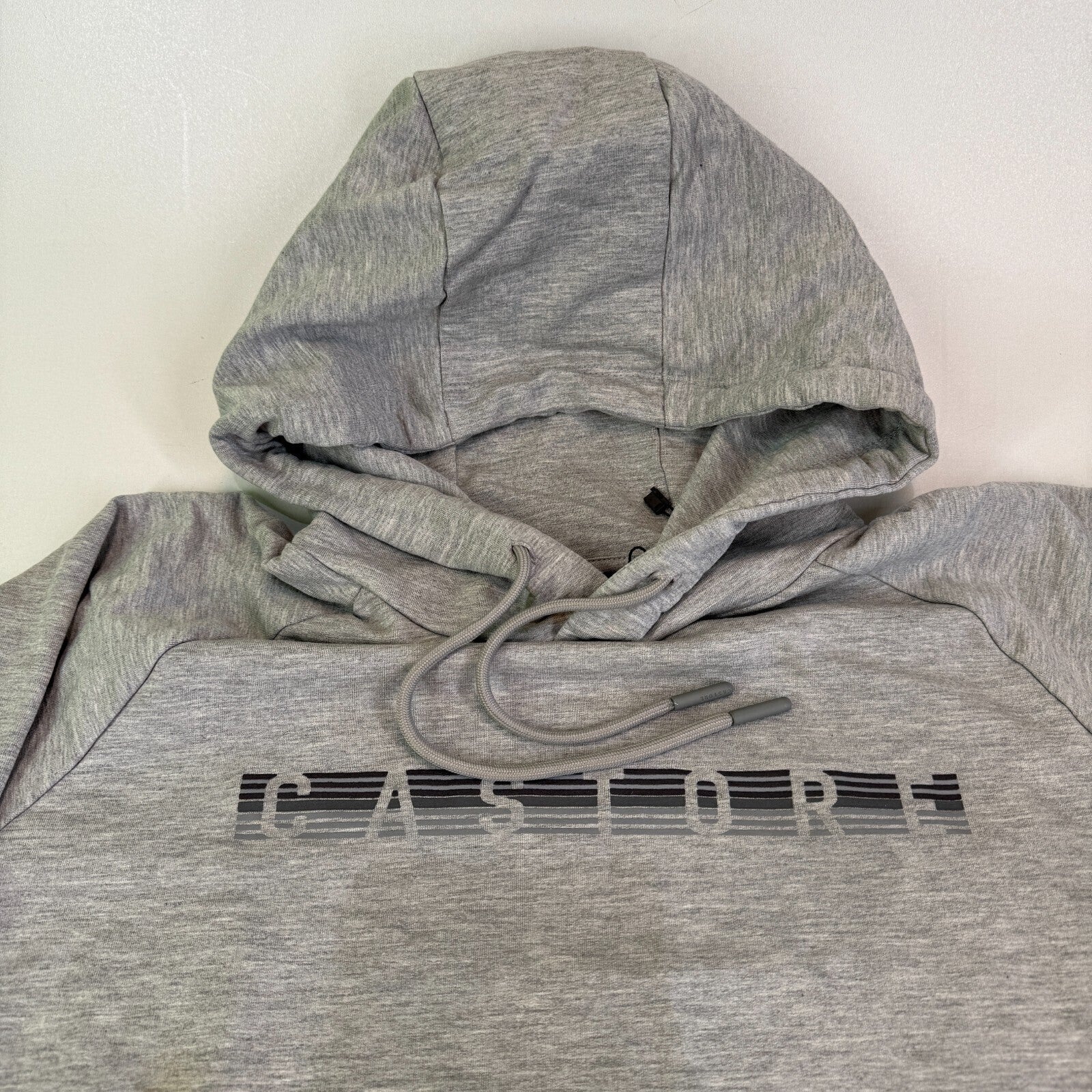Castore Graphic Spellout Hoodie Grey size Small - VGC