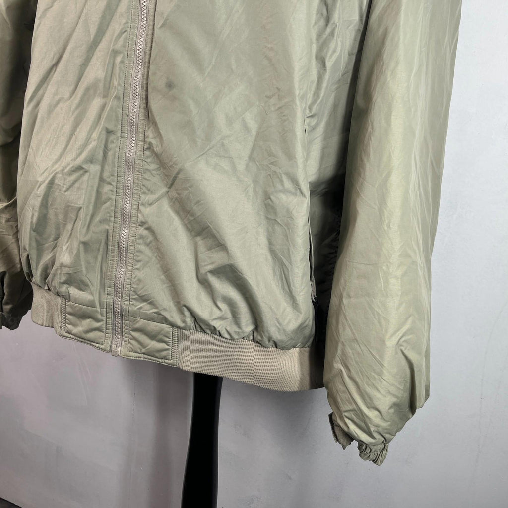 Columbia Men's Bomber Jacket Beige Fleece Lined Warm Casual US size 2XL - UK 3XL
