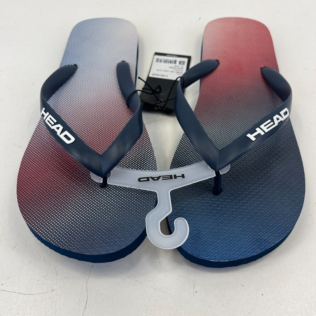 Head Flip Flops Beach Slippers Blue/Red Gradient Men's UK 13 EU 47/48