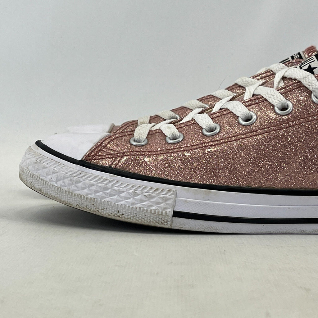 Converse All Star Sparkly Pink Glitter Trainers UK size 4