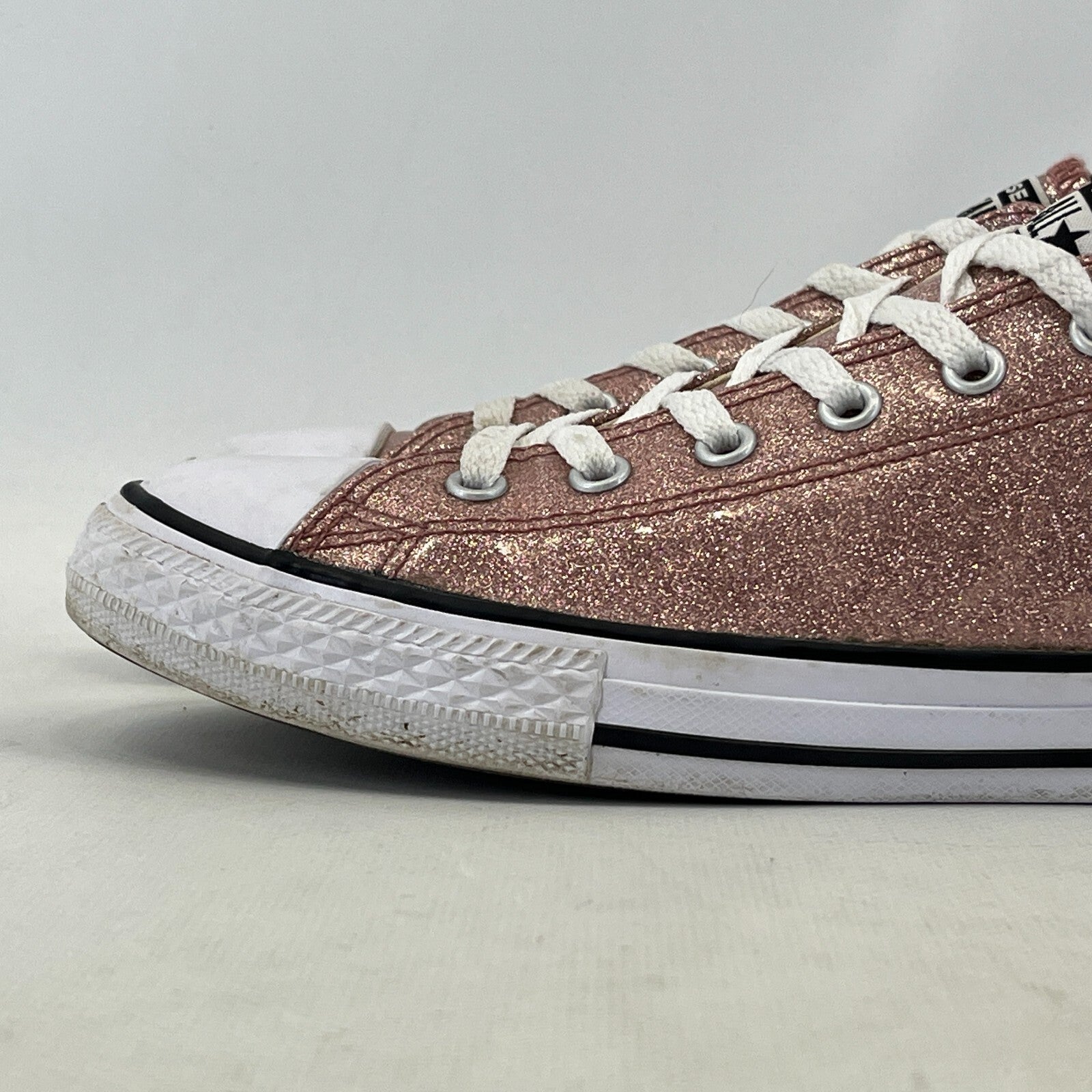 Converse All Star Sparkly Pink Glitter Trainers UK size 4