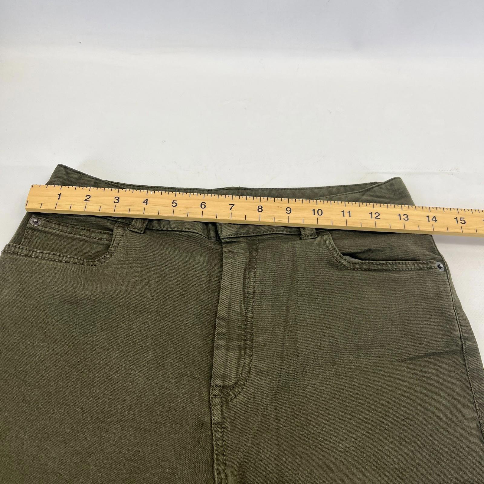 Marks & Spencer Khaki Green Super Skinny Jeans UK Women's size 10L - NWOT