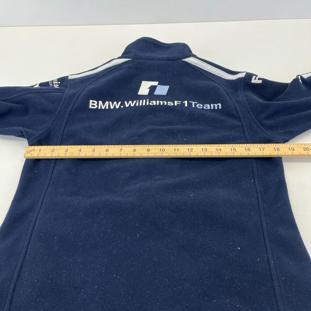 BMW Williams F1 Racing Team Embroidered Fleece Jacket in Black Womens UK size 10