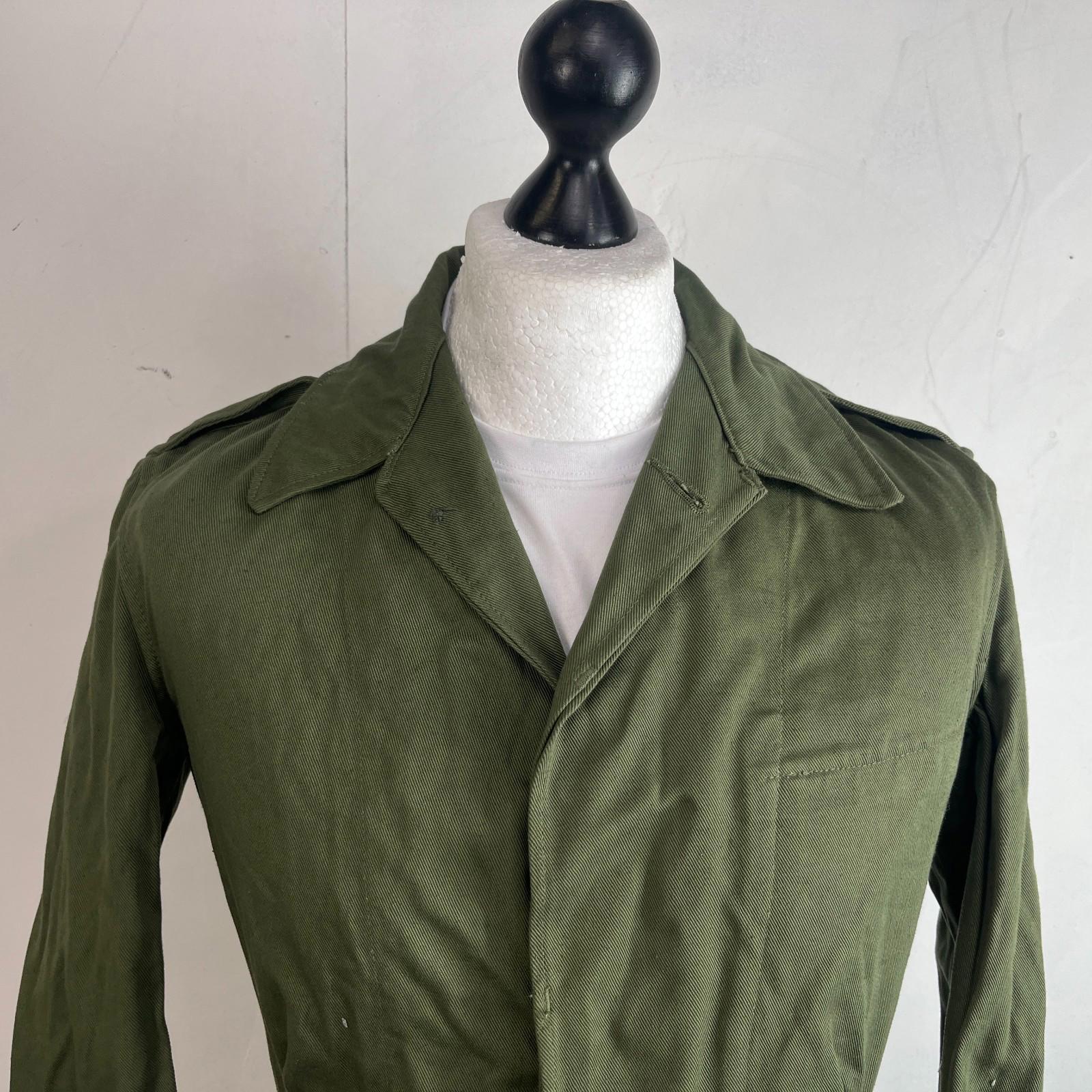 Vintage 1962 British Army James Smith & Co Olive Green Overall Jacket Size 4