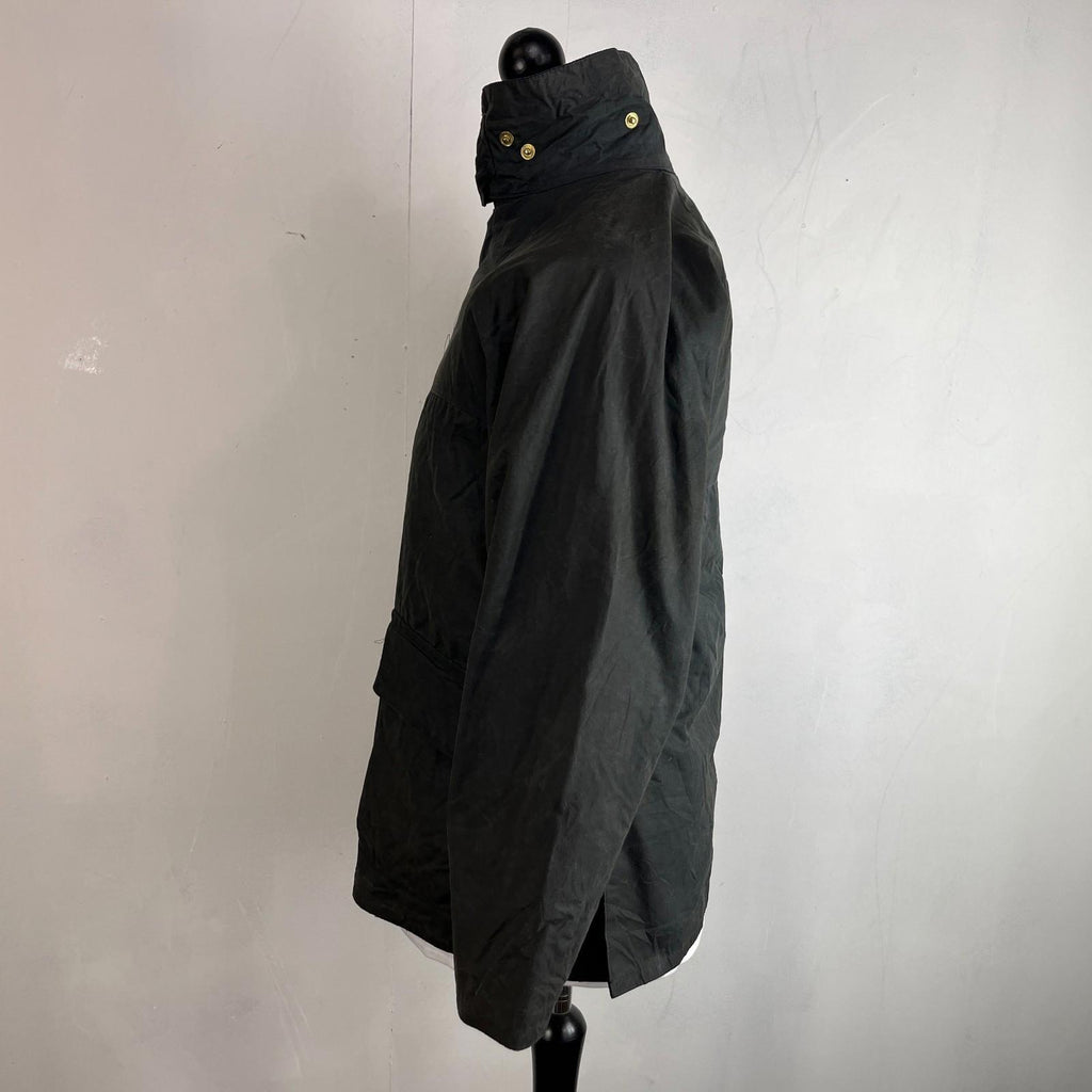 John Partridge Women's Wax Jacket in Black Waxed Cotton size 34 (XS)