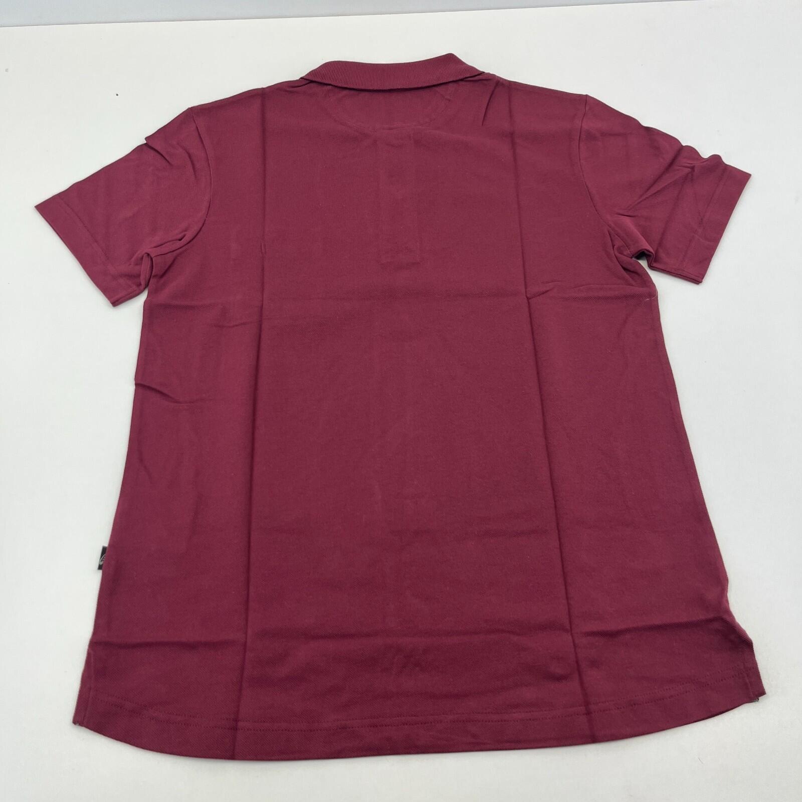 Genuine Jaguar Mens Core Polo Shirt in Maroon Burgundy Red size Small