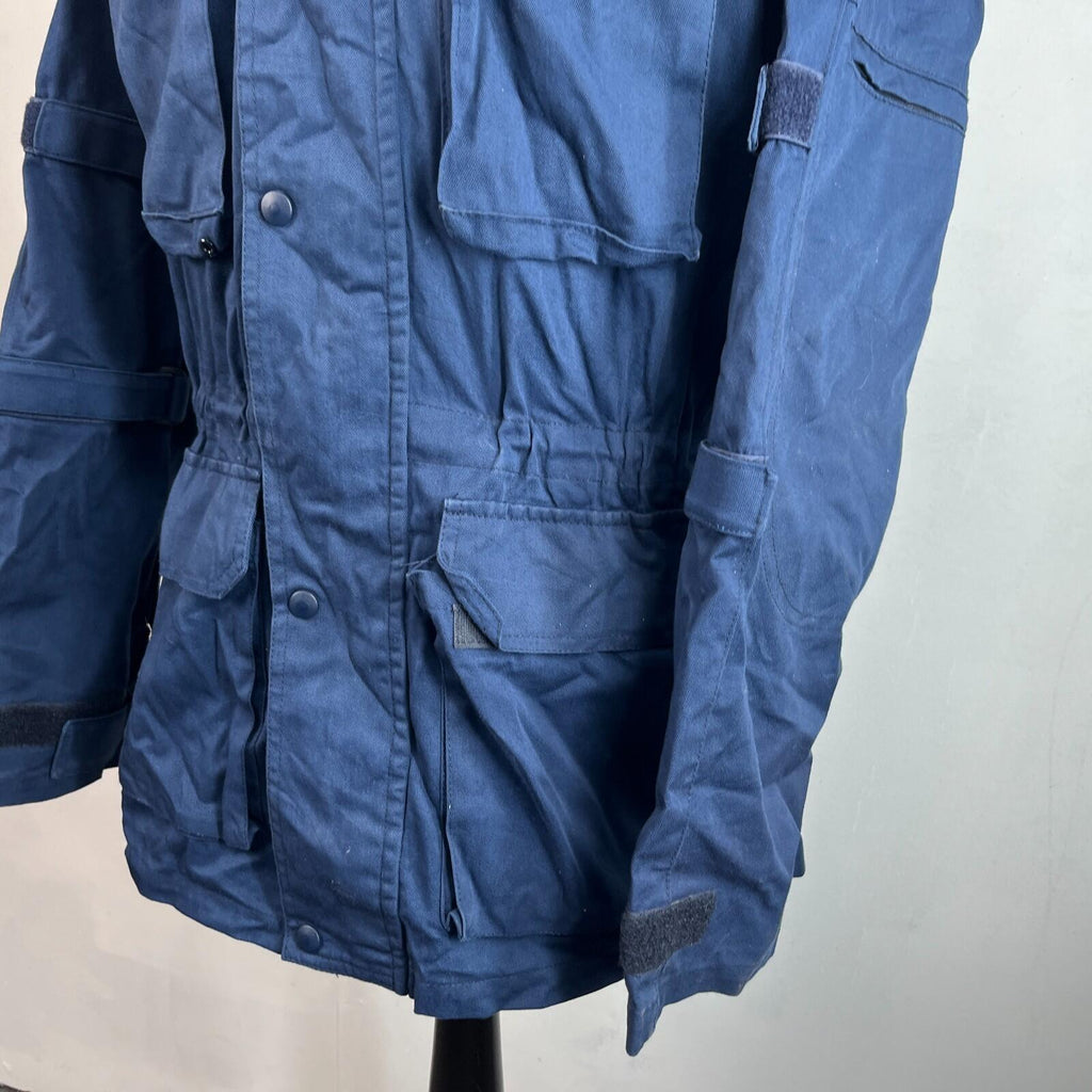 Polizia Locale Milan Police Parka Jacket in Navy Blue with Badges size 2XL