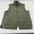 Barbour D922 Men’s Quilted Gilet size Large Green & Tartan Waistcoat England UK