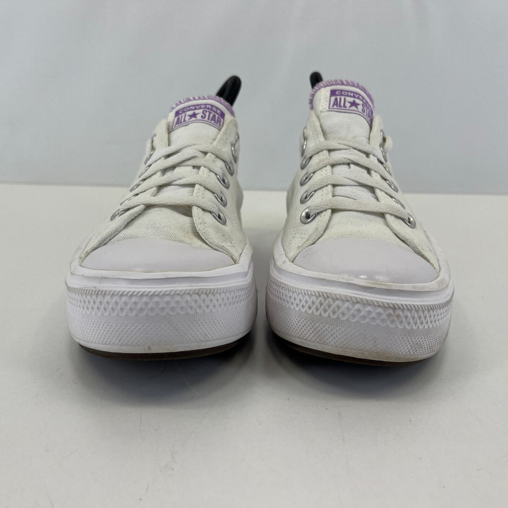Converse All Star Platform Womens Trainers White & Purple size UK 5 EU 38