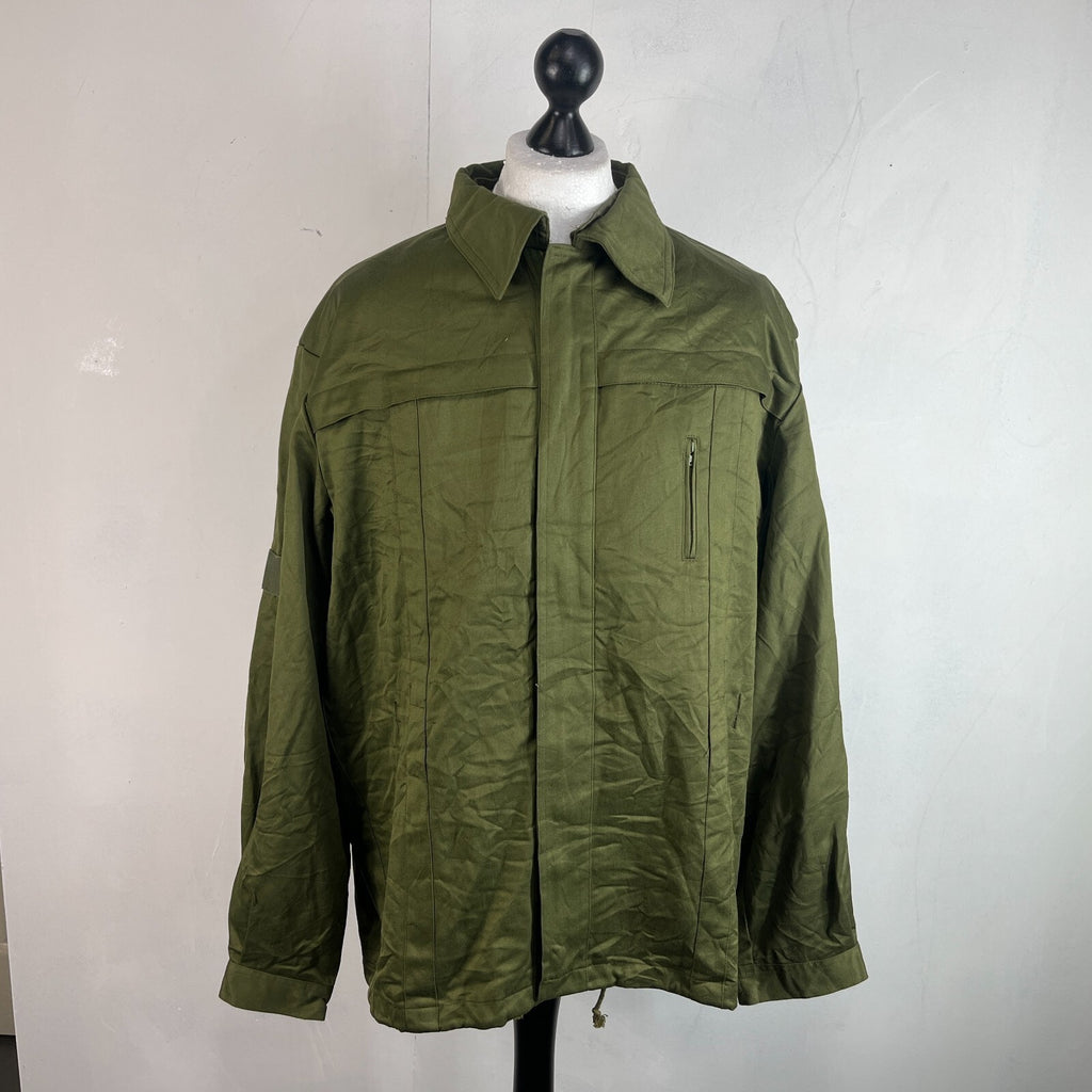 Vtg Norskin 80's German Polizei Denim Work Jacket Chore Coat OG Green Size EU 56