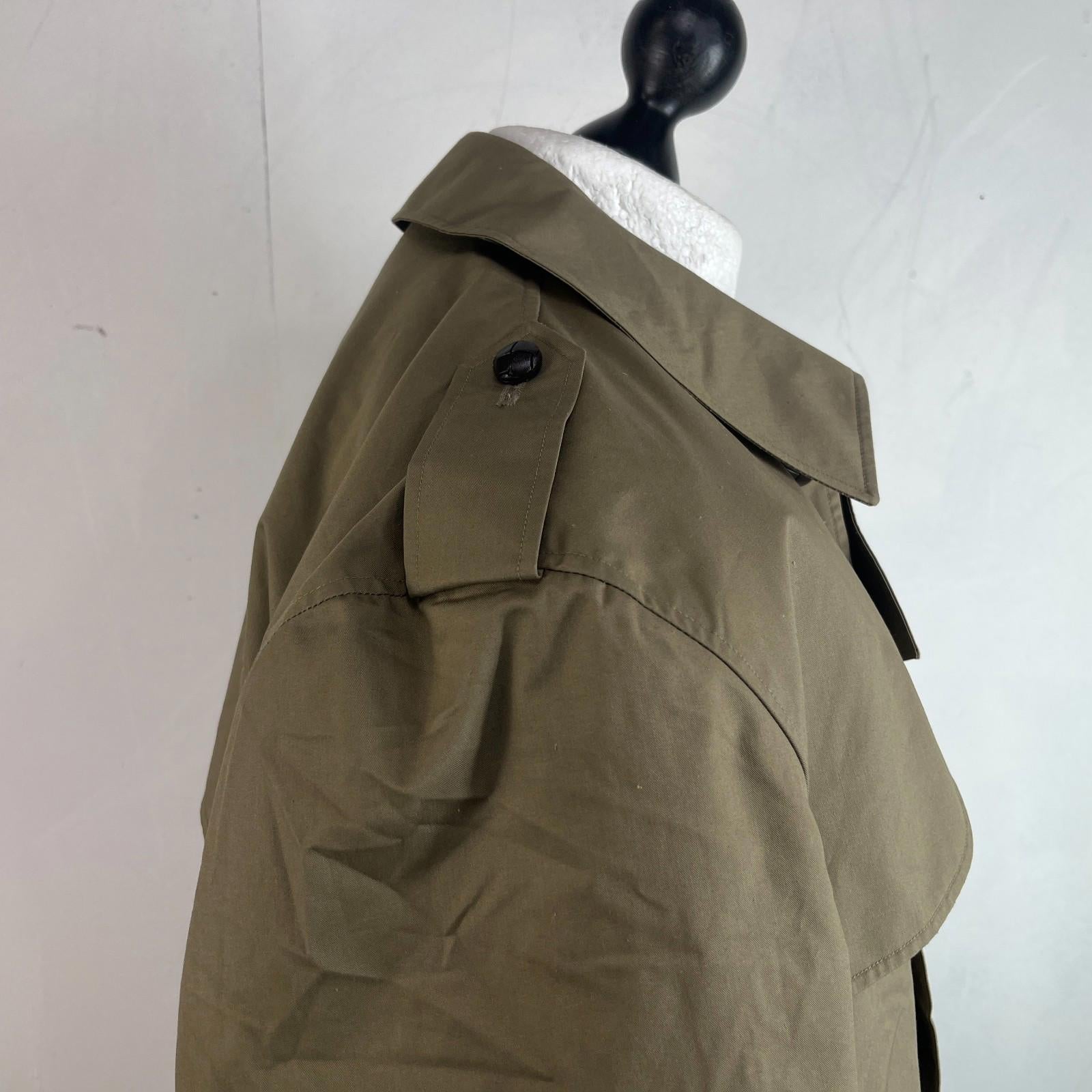 Dutch Army Military Trench Coat inc Removable Quilt Liner Khaki Green EU size 57