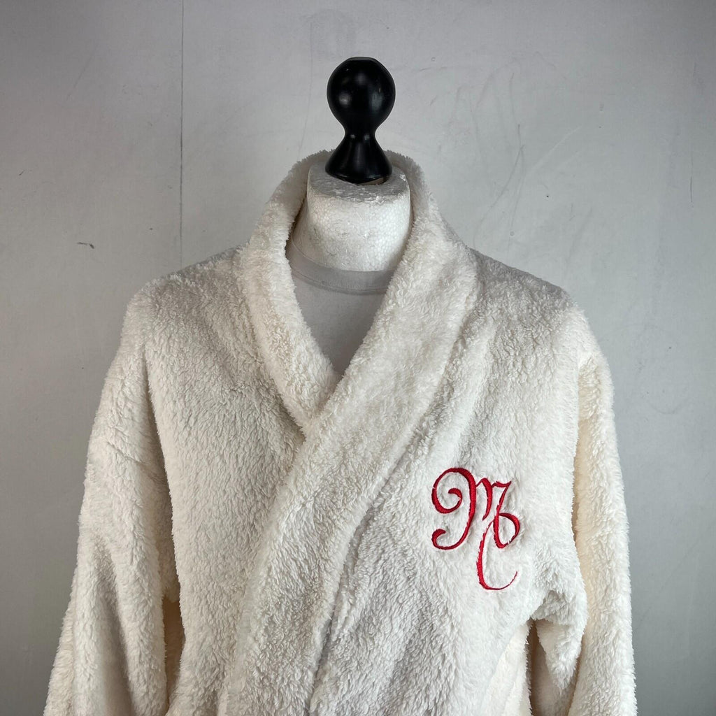 Exclusive Dua Lipa Dressing Gown in Cream White Adult size Large - New