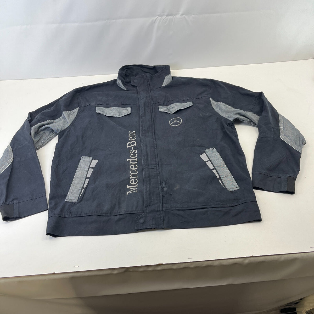 Official Mercedes Benz Factory Worker Chore Jacket Mens size 2XL Black