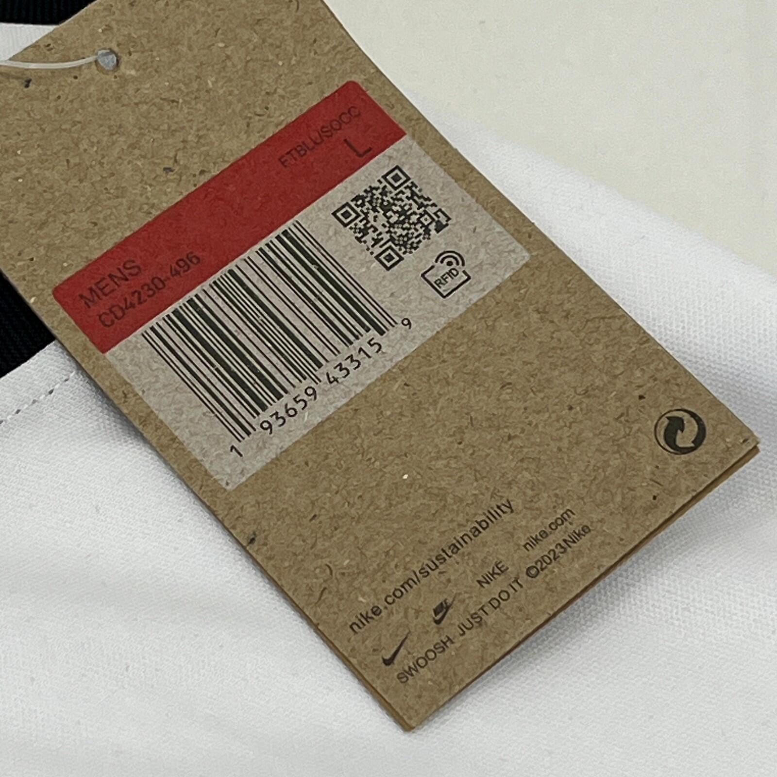 Nike Liverpool FC 2023-24 Away Shirt size Large Dri-Fit White Green