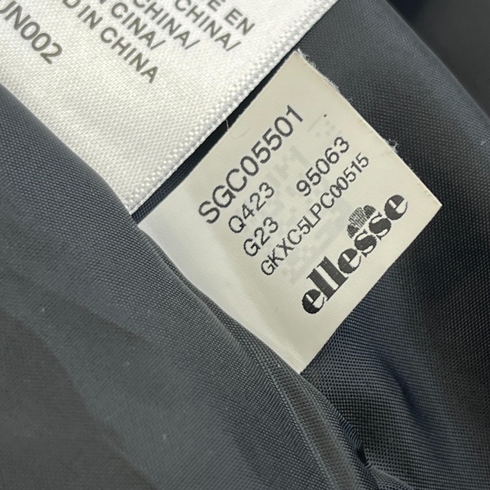 Ellesse Womens Hooded Quilted Padded Puffer Jacket in Black UK 16 - Near Mint