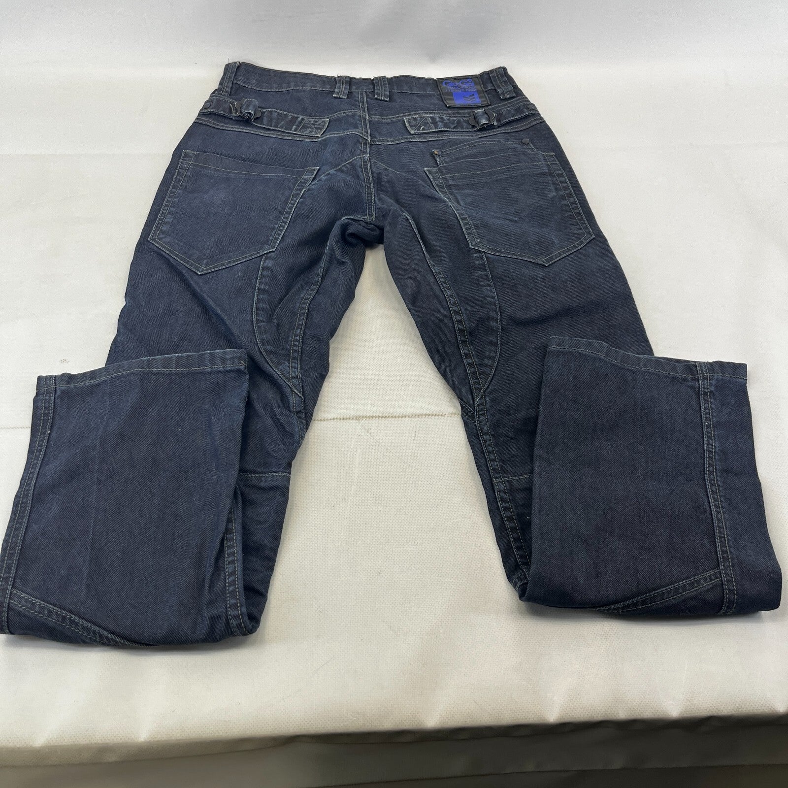 GIO GOI Blue Jeans Mens Denim Straight Leg  W32 L31