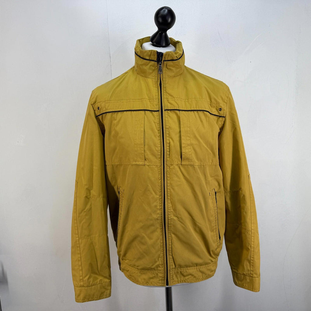 Saxon Hiking Jacket Showerproof Countrywear Premium Mens Mustard Yellow size S