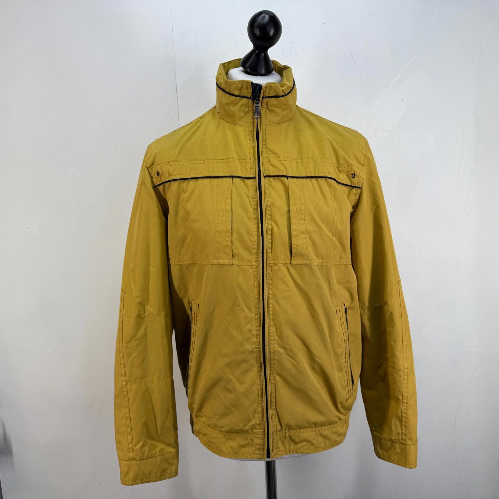 Saxon Hiking Jacket Showerproof Countrywear Premium Mens Mustard Yellow size S