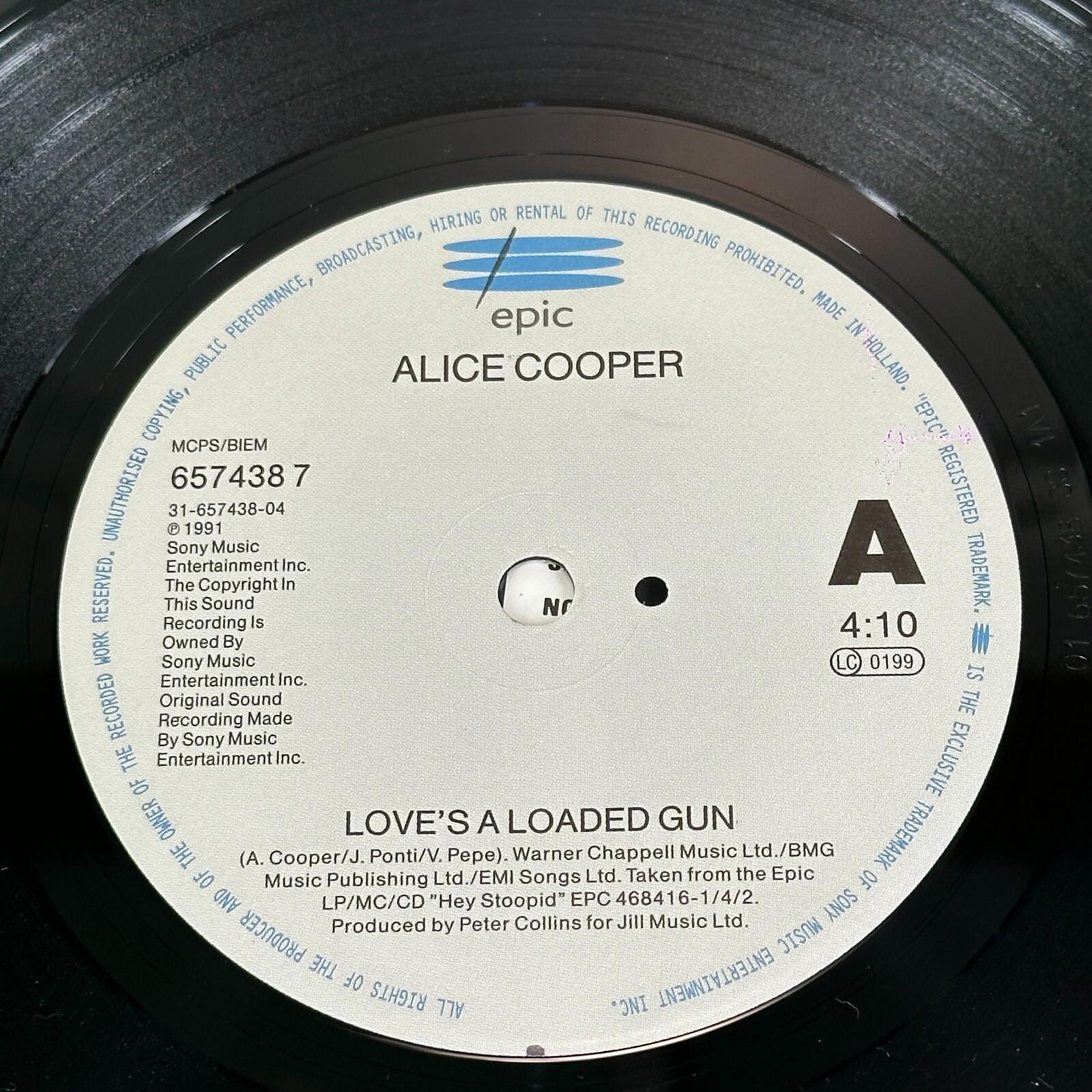 Alice Cooper - Love's A Loaded Gun - 7" Vinyl Single COMPETITION Press EX/EX