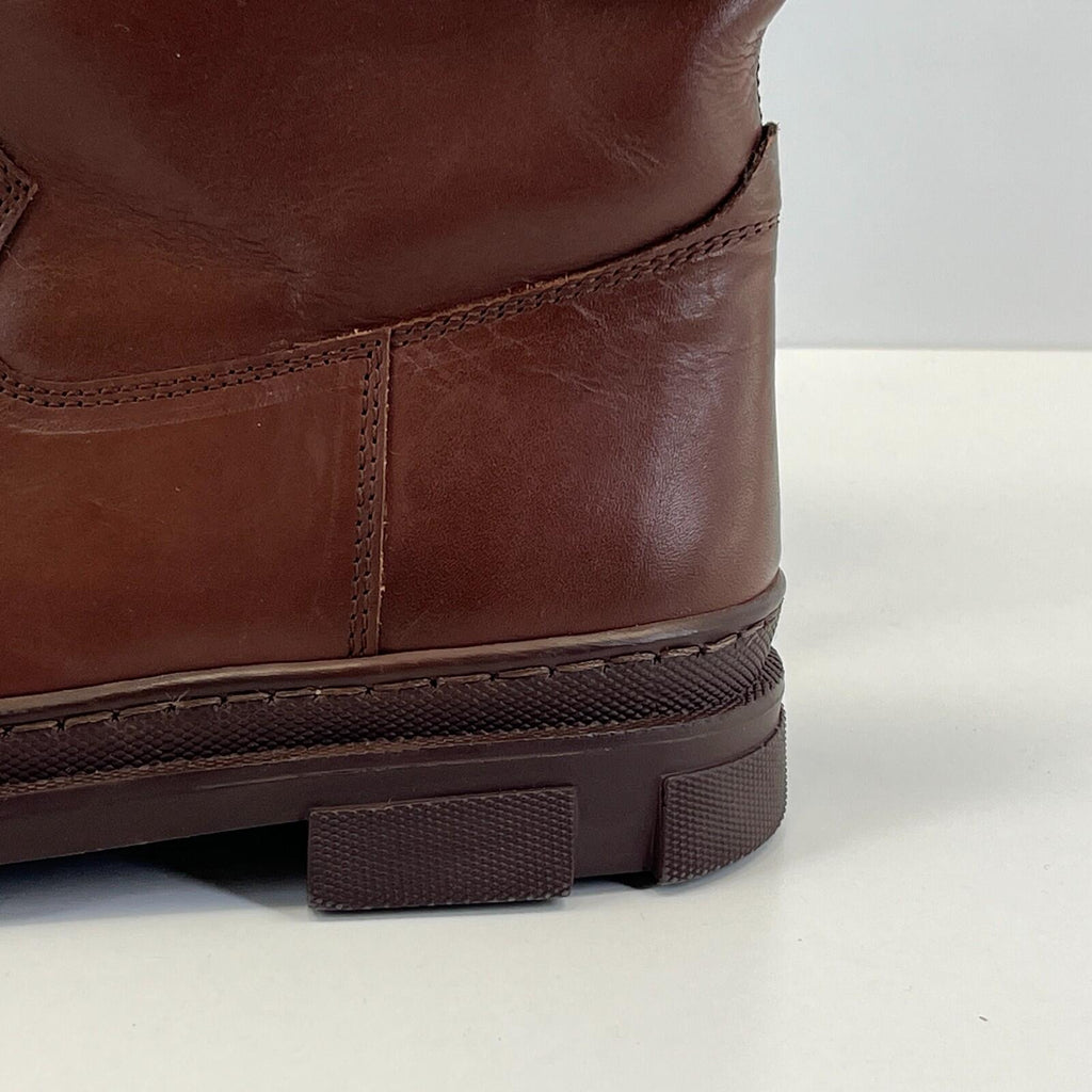Next Premium Women's Brown Leather Faux Fur Lined Calf Boots size UK 4 / EU 37