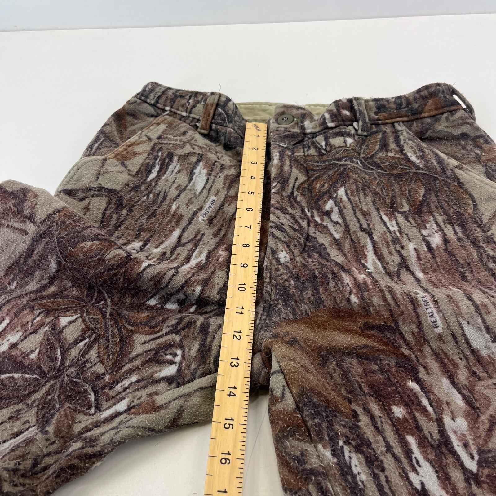 Realtree Thermal Trousers W36" L32" Adult Brown Carpenter Camo Workwear