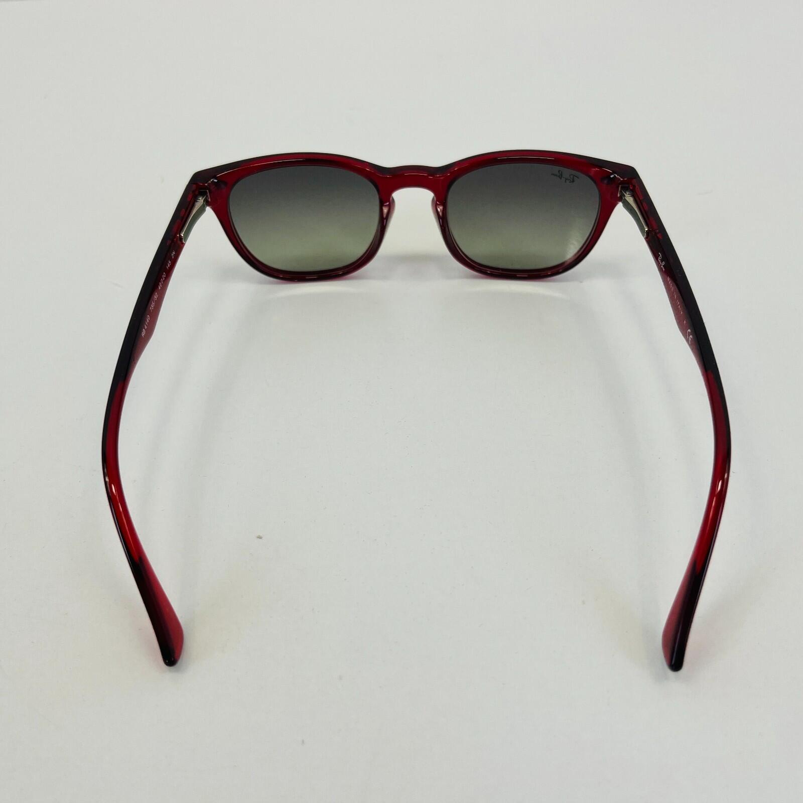 Ray-Ban RB4140 735/32 49/20 145 2N Sunglasses in Red Rubin 49mm Lenses - New
