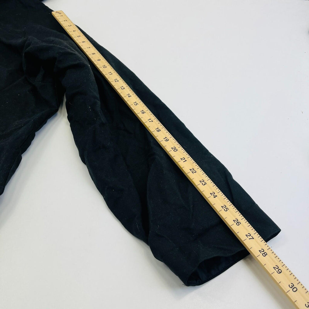 Men's Heavy Denim Wax Jacket in Black with Hood size 2XL