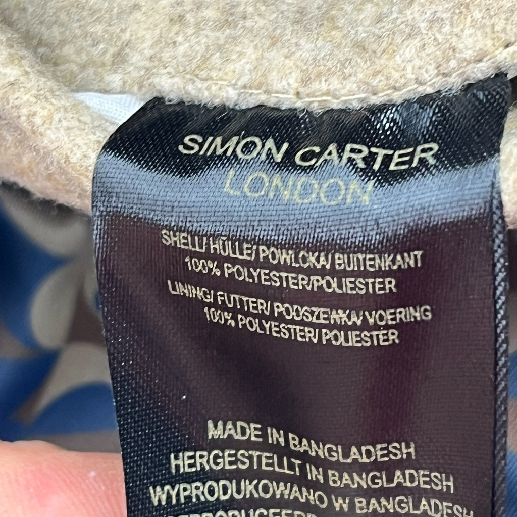 Simon Carter London Coat Mens 42R (Large) Oatmeal Beige Outdoors Office Smart Jacket