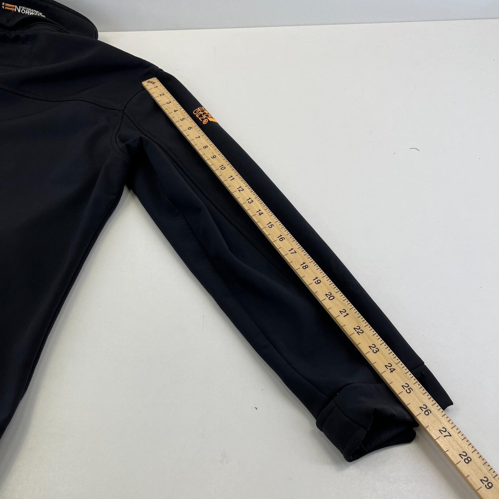 Geographical Norway Men's Softshell Jacket in Black UK size 2XL