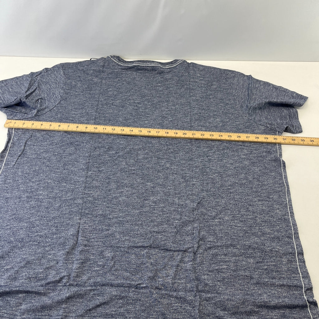 TOG 24 Men's T-Shirt Blue Graphic Print 100% Cotton size 5XL