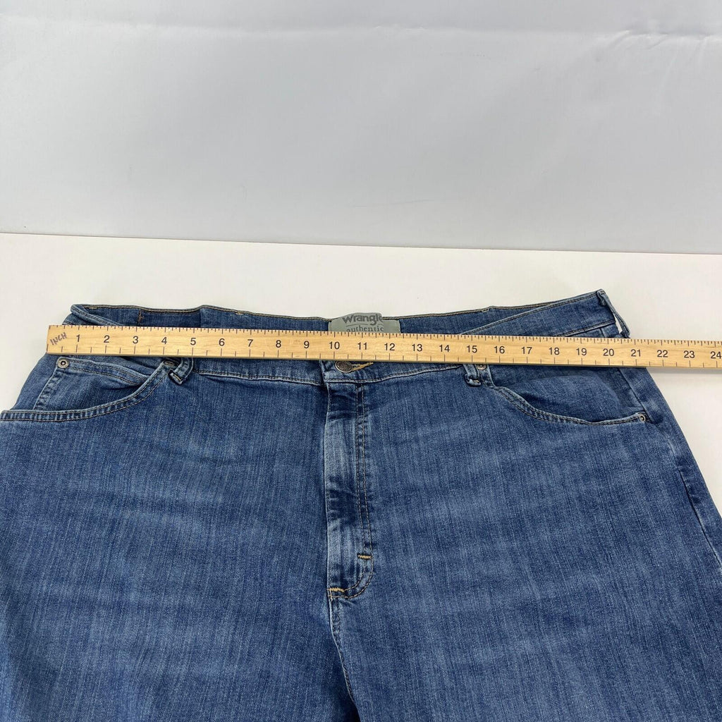 Wrangler Men's Blue Straight Leg Stretch Denim Jeans W42" L32"