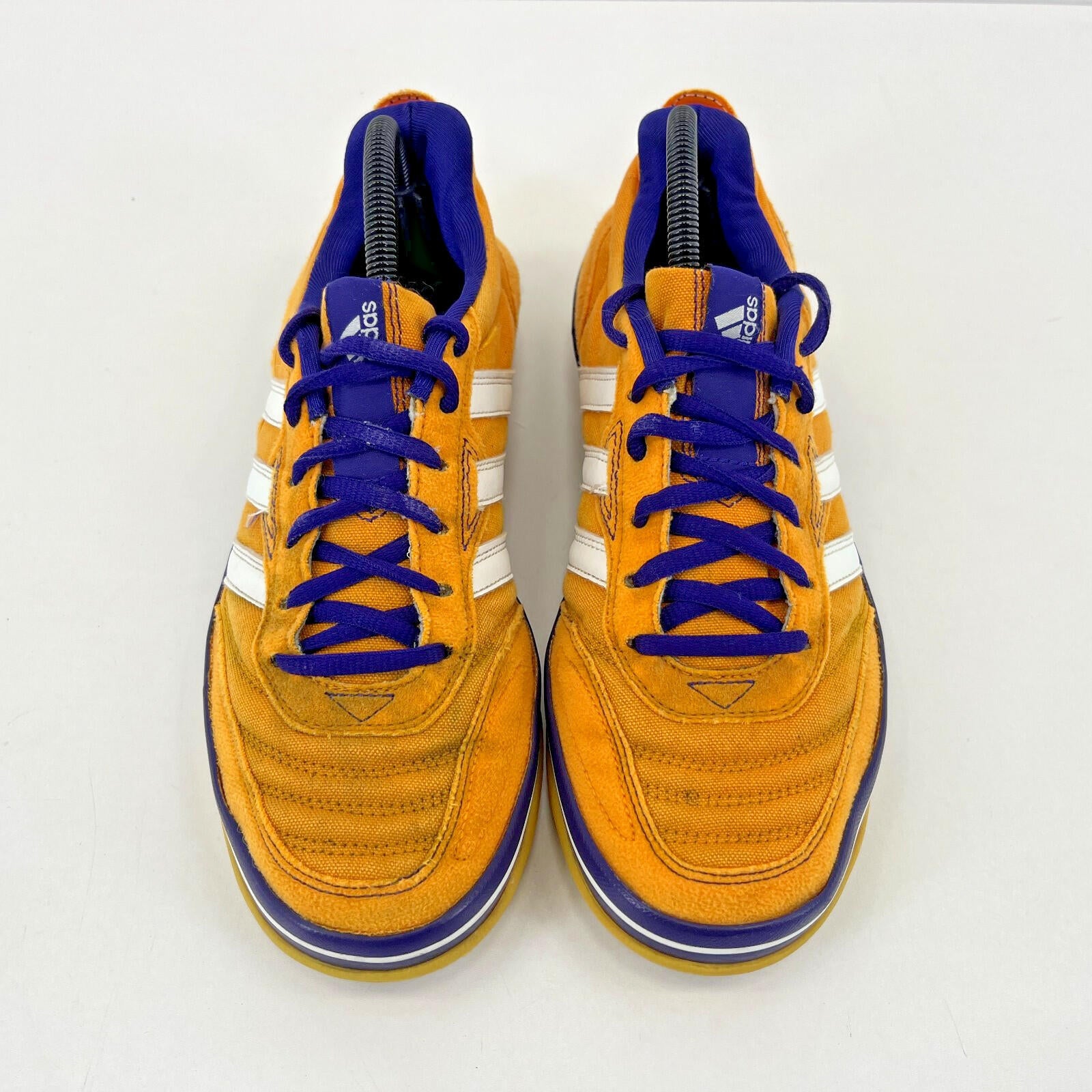 Rare Adidas Janeirinha Sala Indoor Football Trainers Shoes Yellow & Blue UK 7.5