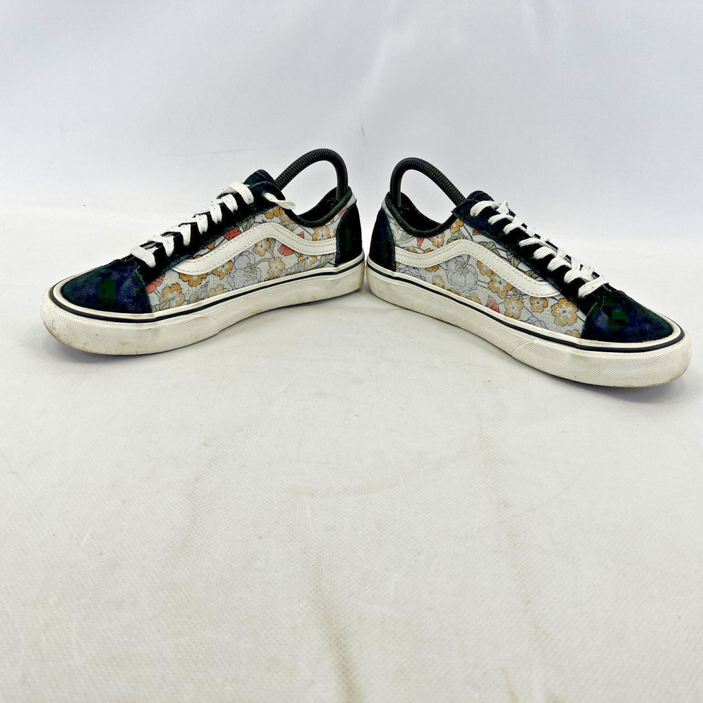 Vans Off the Wall Trainers Floral & Suede Low Top Skate Sneaker UK size 5.5