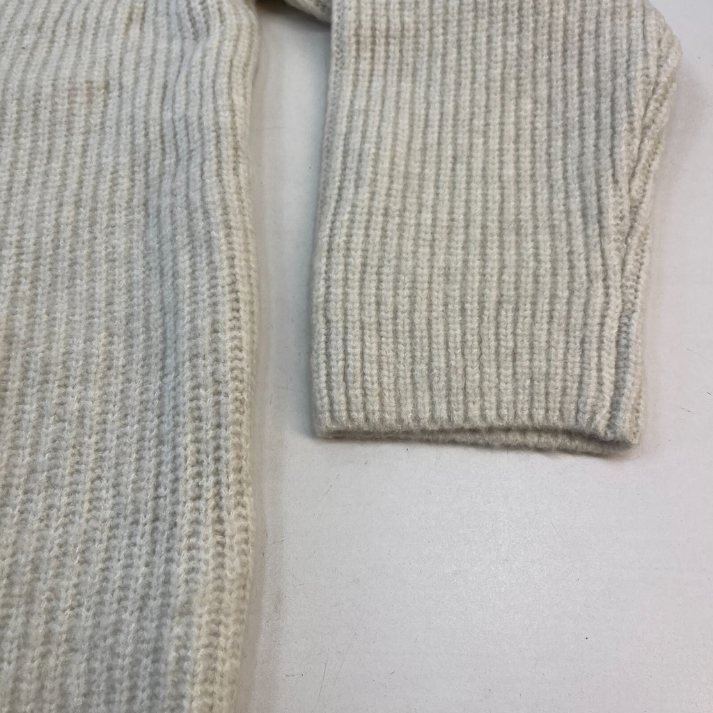 M&S Marks & Spencer Men's Luxury Cardigan XL Off White Ecru Cable Knit Wool Mix