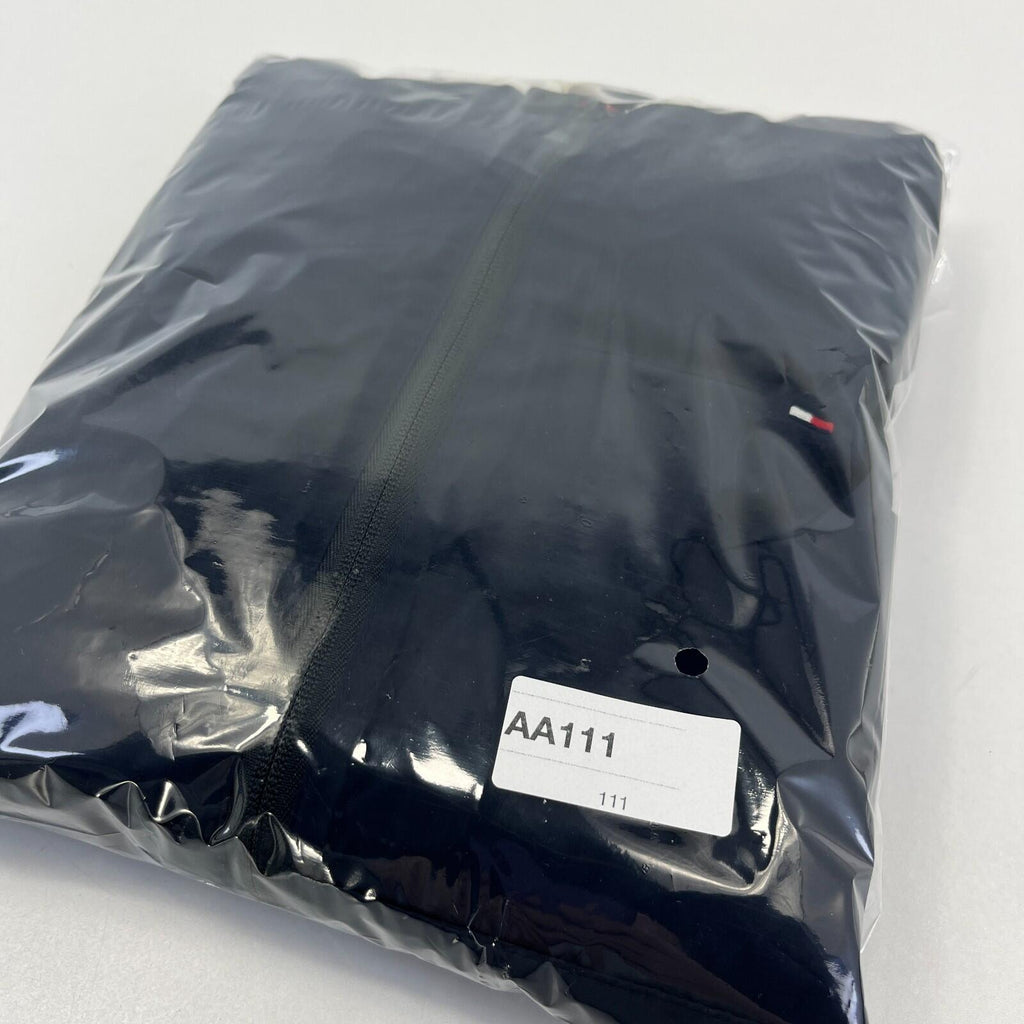 Tommy Hilfiger Waterproof Windproof Hooded Jacket Windbreaker size S Black/White