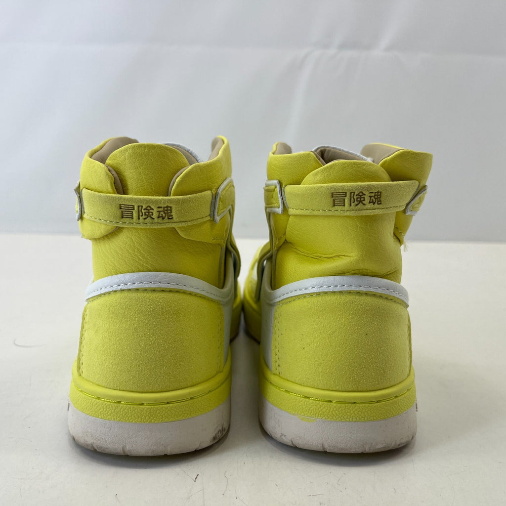 Superdry High Top Trainers - Vegan Leather Yellow White Neutral size UK 4 EU 37