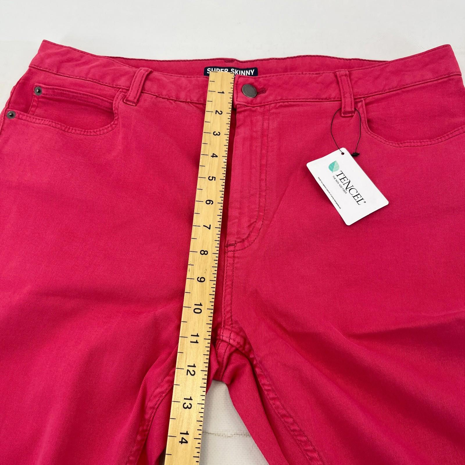 Marks & Spencer Bright Pink Super Skinny Jeans - UK size 18S - BNWOT
