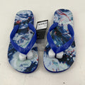 Head Flip Flops Beach Slippers Blue Abstract Print Womens size UK 5 EU 37/38